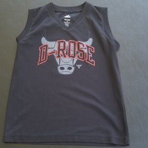 Majestic Chicago Bulls Derek Rose Black Jersey Top